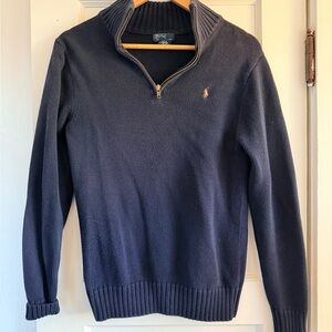 Vintage Ralph Lauren Polo Navy Blue Sweater 100% cotton